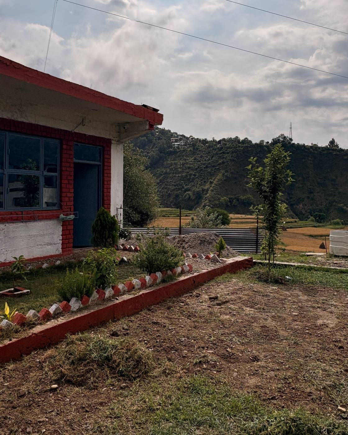 Farm side view summer